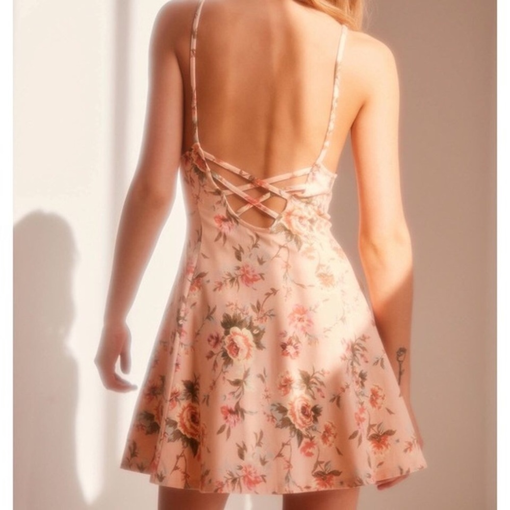 Urban Outfitters Rose Fit n Flare Dress